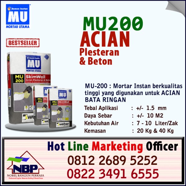 SPECIAL PRICE MU 200 - SKIMWALL ACIAN DI SURABAYA