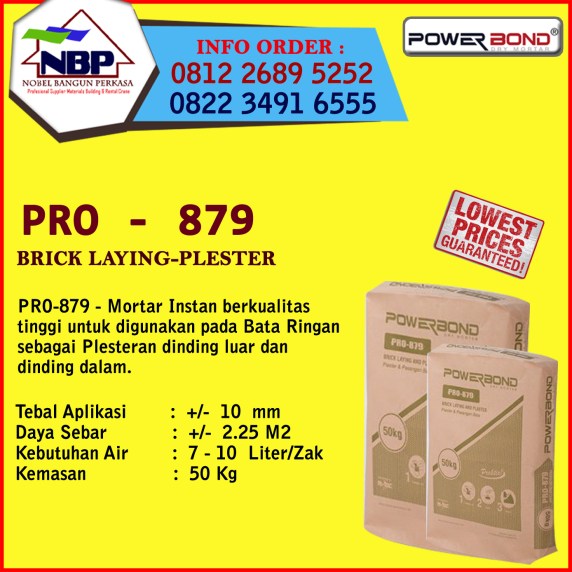 HARGA POWERBOND PRO 879 PLESTERAN DI SEMARANG