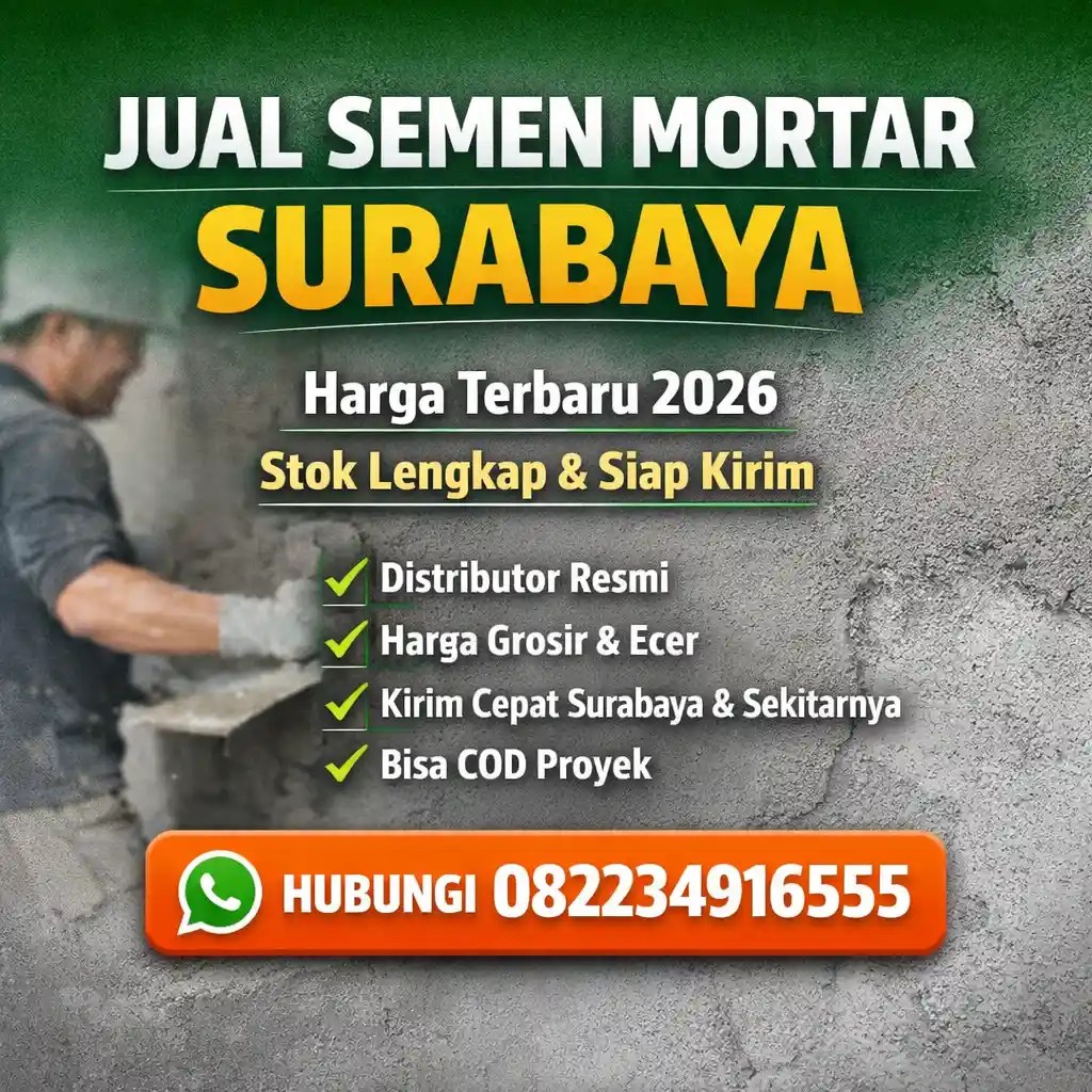 Jual Semen Mortar Surabaya Harga Terbaru
